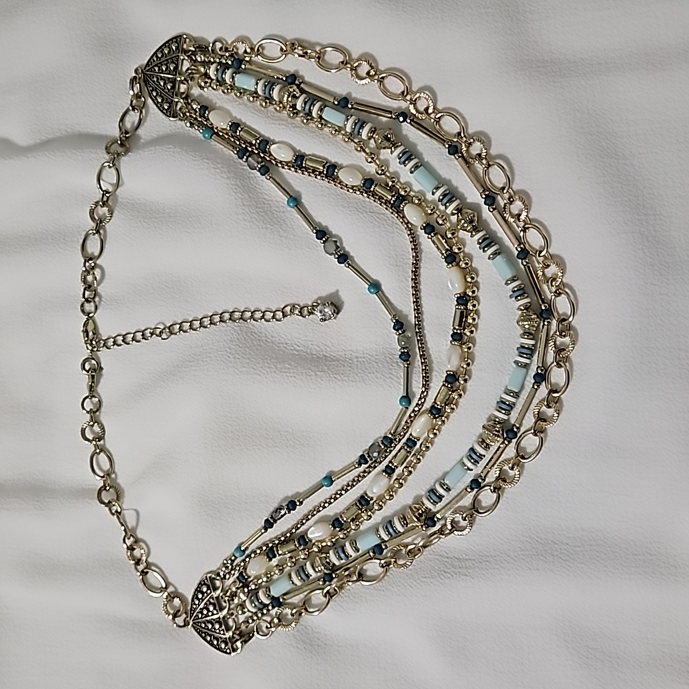 Vacay necklace with interchangeable Long Weekend necklace by Premier Designs